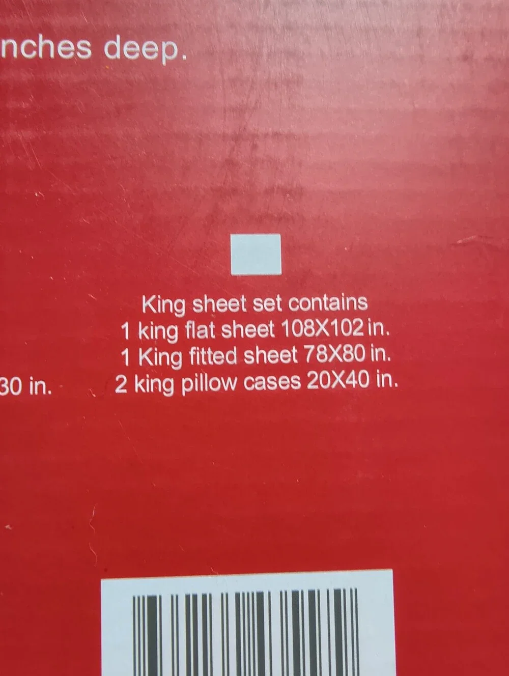 2000 Organic Cotton Touch King 4-Piece Sheet Set - Red